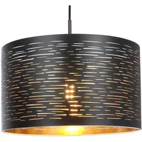GLOBO Hängeleuchte Tunno schwarz-gold