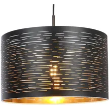 GLOBO Hängeleuchte Tunno schwarz-gold
