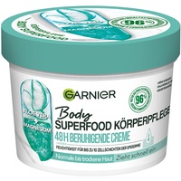 Garnier Body Superfood, Körperpflege für trockene Haut, Butter mit Aloe und Magnesium, Für bis zu 48 Stunden Feuchtigkeit, Body 1 x 380 ml
