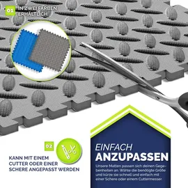 tillvex tillvex® Pool Bodenschutzmatte Anthrazit - 24 Stück Unterlegmatte für Pool & Planschbecken Poolmatte Bodenmatte Outdoor Poolunterlage Bodenschutz Matten wärmeisolierend | Whirlpool Bodenfolie weich