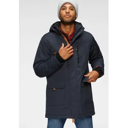 Funktionsparka POLARINO, Herren, Gr. 56, blau (marine), Obermaterial: 100% Polyester. Futter: 100% Polyester. Wattierung: 100% Polyester, sportlich, mit Riegel Rippstrickbündchen, Jacken