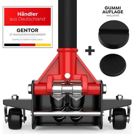 GENTOR Wagenheber Stahl 75-505mm rot