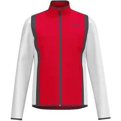 Head Tennisjacke Club 25 Full Zip (Moisture Transfer Microfiber Technologie) 2025 rot/weiss Herren