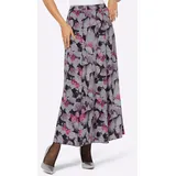 CREATION L A-Linien-Rock Damen Schwarz/Flieder Bedruckt 40