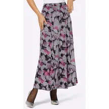 CREATION L A-Linien-Rock Damen Schwarz/Flieder Bedruckt 40