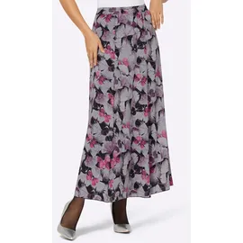CREATION L A-Linien-Rock Damen Schwarz/Flieder Bedruckt 40