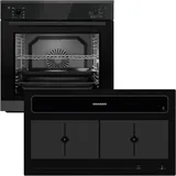 Oranier Backofen Set 9 Funktionen & KFL 2094 Flächen-Induktion 90 cm Dunstabzug