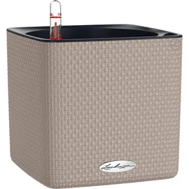 LECHUZA Cube Color 16 Komplettset 17 x 17 x 16 cm sandbraun