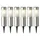 MARELIDA Solarleuchte Edelstahl H: 22 cm 6er Set silber