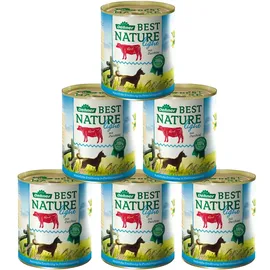 Dehner Best Nature Light, Nassfutter für Hunde, Rind / Zucchini, 6 x 800 g Dose (4.8 kg)