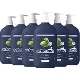 Schauma Schwarzkopf Shampoo For Men mit Hopfen, Kräftigendes Shampoo vom Ansatz an bis in die Spitzen, 6er Pack (6x 750 ml), vegane Formel, aus recyceltem Plastik