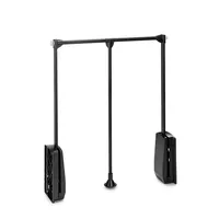 Emuca - Kleiderlift für Schrankbreite, kleiderschranklift, 600-830mm breite regulierbar,
