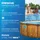 BESTWAY Steel Pro MAX Frame Pool Set Ø 488 x 122 cm inkl. Filterpumpe, Sicherheitsleiter, Abdeckplane