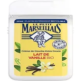 Le Petit Marseillais Le Pe Marseillais | Extra weiche Bio-Vanillemilch (250 ml Flasche) – 92% natürliche Inhaltsstoffe – vollständig recycelbare Flasche