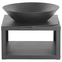 Beliani Feuerstelle Tanara Ø 60 cm Schwarz