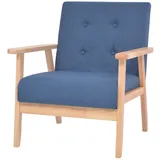 vidaXL Sessel Blau Stoff