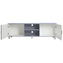 Phoenix Miami Lowboard 160 x 52,5 cm Grau Holz/Kunststoff/Metall