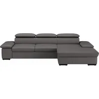 sit&more Ecksofa SIT & MORE "Alcudia L-Form", braun (mocca), B:286cm H:73cm T:174cm, Sofas, Ecksofa, wahlweise mit Bettfunktion