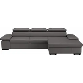 sit&more Ecksofa SIT & MORE "Alcudia L-Form", braun (mocca), B:286cm H:73cm T:174cm, Sofas, Ecksofa, wahlweise mit Bettfunktion