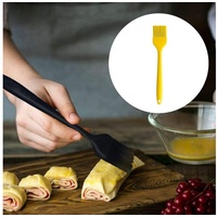 MAGICSHE Backpinsel Hitzebeständigem Silikon Grillpinsel Backpinsel Küchenpinsel, für BBQ, Grill, Backen, Kochen, spülmaschinenfest gelb