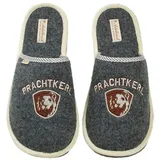 ADELHEID Prachtkerl Filzpantoffel Grau 44
