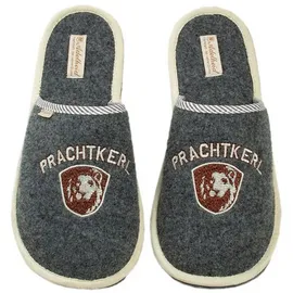 ADELHEID Prachtkerl Filzpantoffel Grau 44