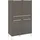 Set One by Musterring Highboard Reno 92 x 42 x 154 cm Grau