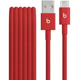 Apple Beats USB-A zu USB-C gewebtes Kabel 1.5 m Rapid Red