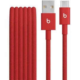 Apple Beats USB-A zu USB-C gewebtes Kabel 1.5 m Rapid Red
