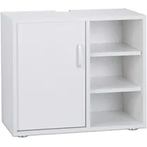 Relaxdays Waschbeckenunterschrank 51 x 60 x 32 cm Weiß