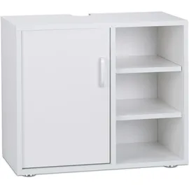 Relaxdays Waschbeckenunterschrank 51 x 60 x 32 cm Weiß