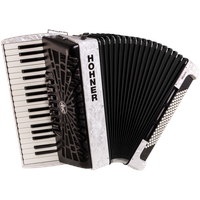 Hohner Bravo III 96 silent key weiß Akkordeon