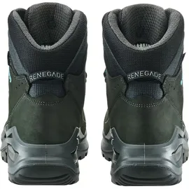 Lowa Renegade Evo GTX Mid Ws in Grau - Asphalt / Turquoise - EU 38