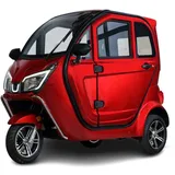 Stormborn Y8 Kabinenroller - 2 kW, Blei-Gel-Akku, 25 o. 45 km/h, rotmetallic