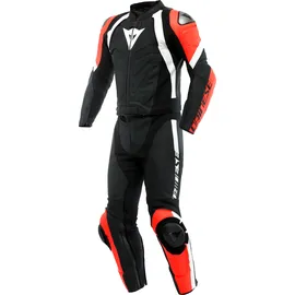 Dainese Avro 4 2-tlg. matt-schwarz/neon-rot/weiß 62