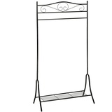 Tectake tectake® Kleiderständer, Antik-Look, standfest, 90 x 44 x 173 cm