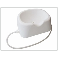 Kopfwaschwanne, Haarwaschwanne aus Kunststoff, Farbe: weiß - Haarwaschbecken Bettwaschwanne