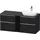 Duravit D-Neo Konsolenwaschtischunterbau wandhängend Eiche Schwarz Matt 1400x550x664 mm - DE4970R101 DE4970R10160000