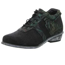 SIMEN Schnürschuh Damen Schwarz/Grün 40