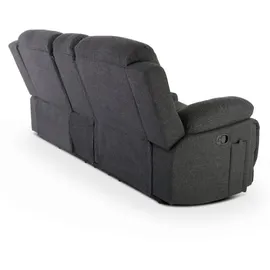 RABURG Kinosessel, 2er-Fernsehsessel, mit mechanischer Relaxfunktion, Webstoff, in Anthrazit, Raburg Snax,