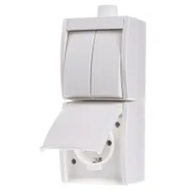 Busch-Jaeger Schuko-Steckdose 2 St. Weiß