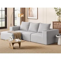 YITAHOME Ecksofa L-Form, Boneless Sofa mit Schlaffunktion, Modular Cord