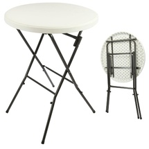 VCM Klapptisch Balkontisch, Partytisch rund klappbar Bistrotisch Ø 80cm
