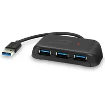 Speedlink SNAPPY EVO USB Hub 4-Port, USB 3.0, USB 3.1 Gen 1 USB 3.2 Gen 1 5 Gbit/s, Passive, schwarz