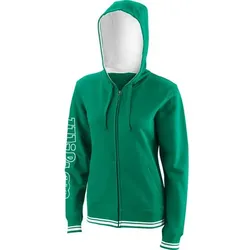 WILSON Damen Jacke TEAM II FZ HOODY W Team Gree, Team Green/, XS