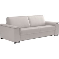 Egoitaliano Schlafsofa Cecilia, modern & elegant, erstklassiger Sitzkomfort, Dauerschläfer, inkl. Matratze und hochwertigem Metallbettrahmen, toller Schlafkomfort grau