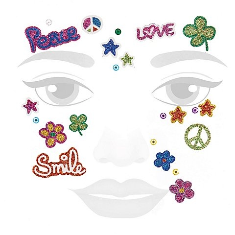 Face-Art Tattoo "Flower-Power"