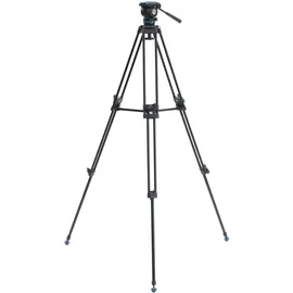 Benro KH25PC Videostativ mit Kopf, 6,8 kg Nutzlast, kontinuierlicher Schwenkwiderstand, Anti-Rotation-Kameraplatte (KH25PC)