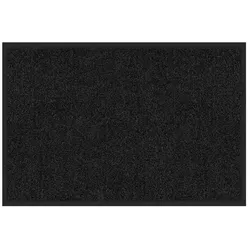 KARAT Schmutzfangmatte "Rhine" - Sauberlaufmatte Fußmatte Türvorleger / 40 x 60 cm (Schwarz)