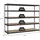 Proregal Schwerlastregal Metall 200x210x45 cm Anthrazit 5 Ebenen